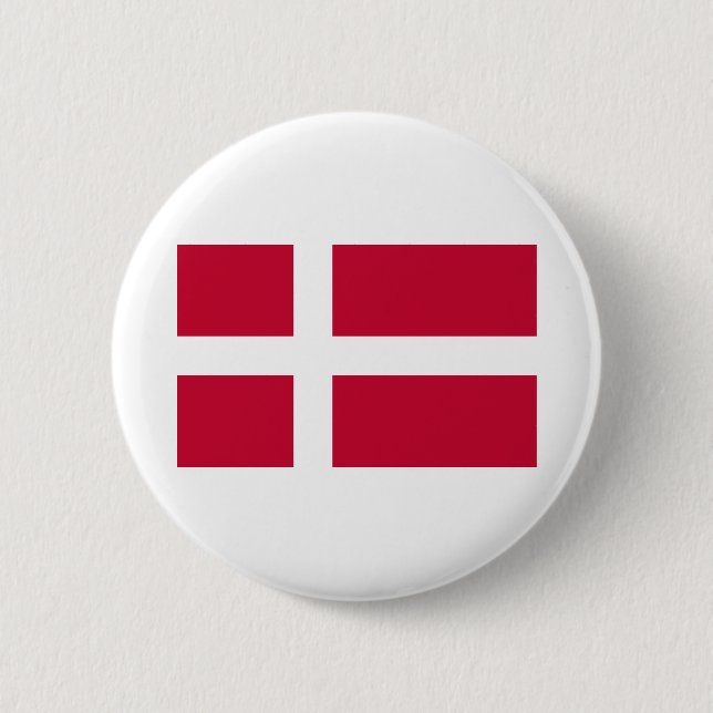 Denmark Flag 2 Inch Round Button (Front)