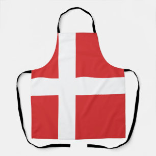 Denmark flag apron