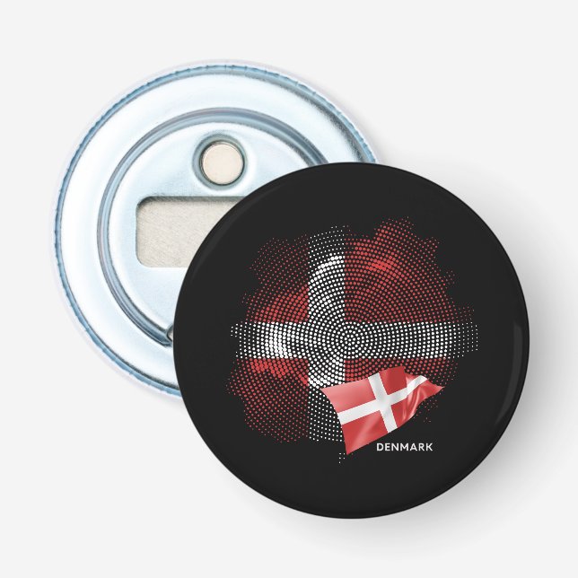 Denmark flag bottle opener (Front)