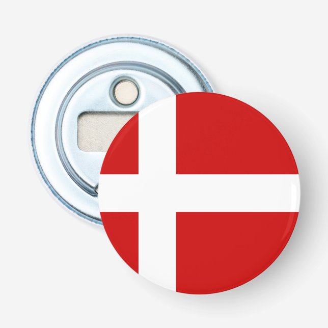 Denmark Flag Bottle Opener (Front)