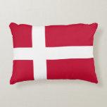 Denmark Flag Danish Patriotic Accent Pillow<br><div class="desc">Flag of Denmark products for Danish patriots.</div>