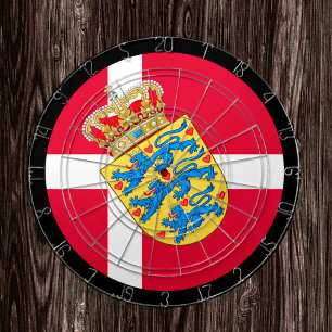 Denmark Flag Dartboard & Danish darts / game board
