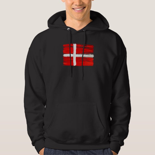 Denmark Flag Denmark Hoodie (Front)