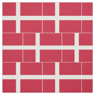 Denmark Flag Fabric