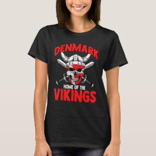 Denmark Flag Gift Danish Copenhagen Viking Kobenha T-Shirt
