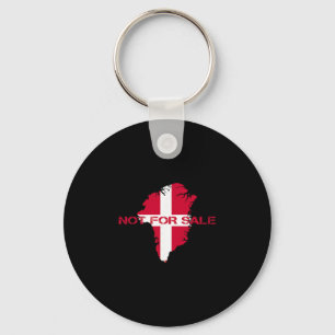 Denmark Flag Greenland Is Not For Sale Annex Green Keychain