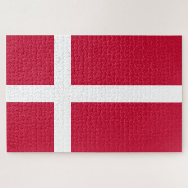 Denmark Flag Jigsaw Puzzle (Horizontal)
