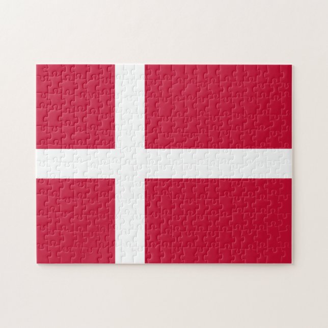 Denmark Flag Jigsaw Puzzle (Horizontal)