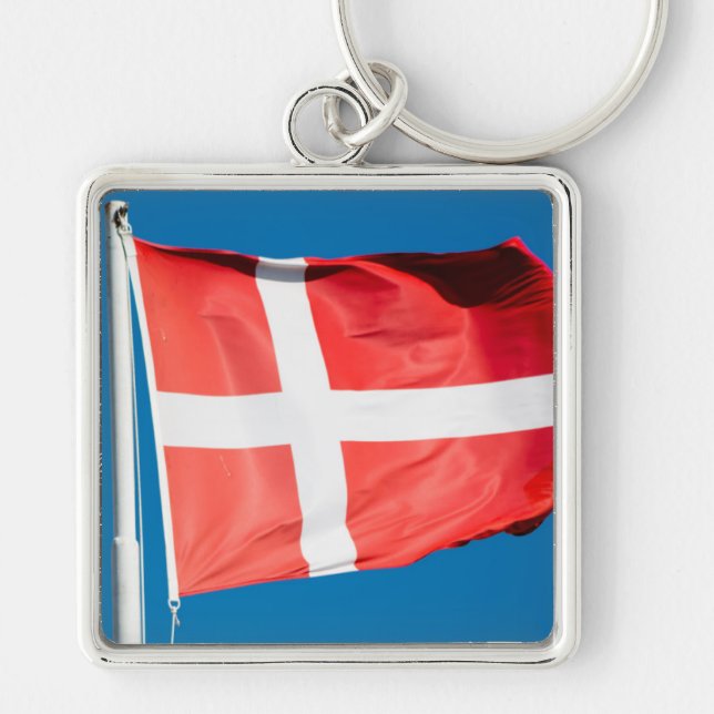 Denmark Flag Keychain (Front)
