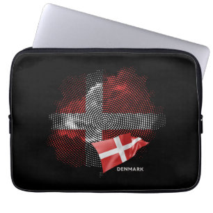 Denmark flag laptop sleeve