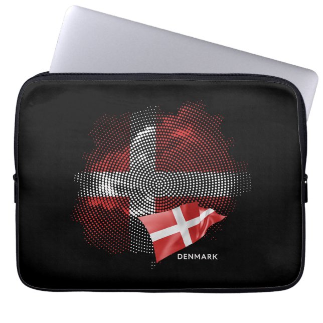 Denmark flag laptop sleeve (Front)