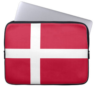 Denmark flag laptop sleeve