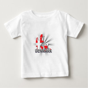 Denmark Flag Map 2.0 Baby T-Shirt