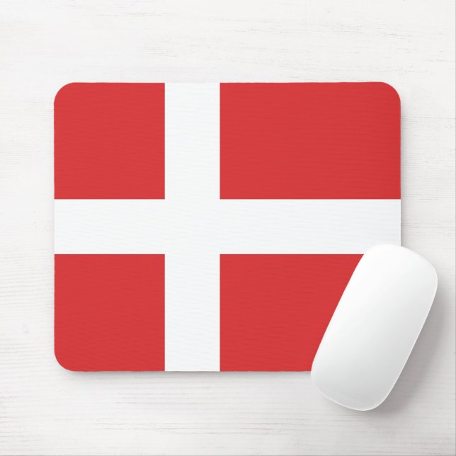 Denmark flag mouse pad (With Mouse)