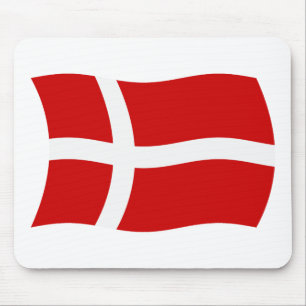 Denmark Flag Mousepad