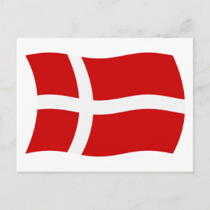 Denmark Flag Postcard