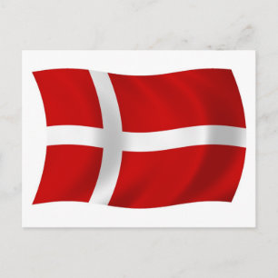 Denmark Flag Postcard