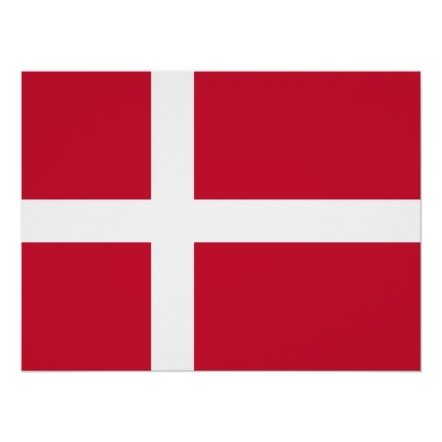 Denmark Flag Poster (Front)