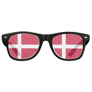 Denmark Flag Retro Sunglasses