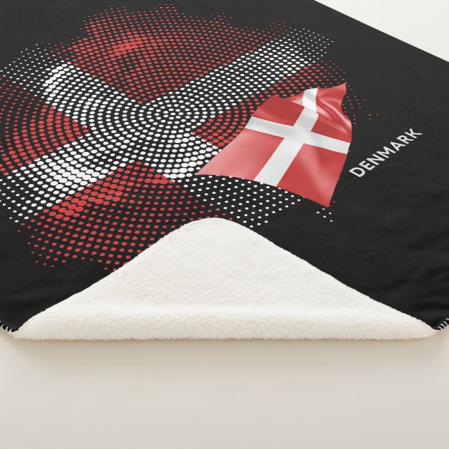 Denmark flag sherpa blanket (3/4)