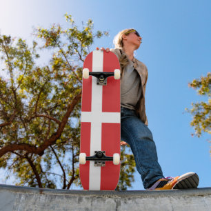 Denmark flag skateboard