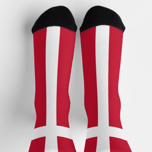 Denmark Flag Socks (Top)