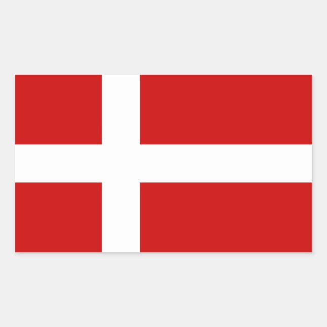 Denmark Flag Sticker (Front)