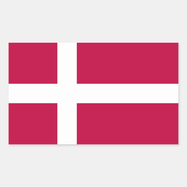 Denmark Flag Sticker (Front)