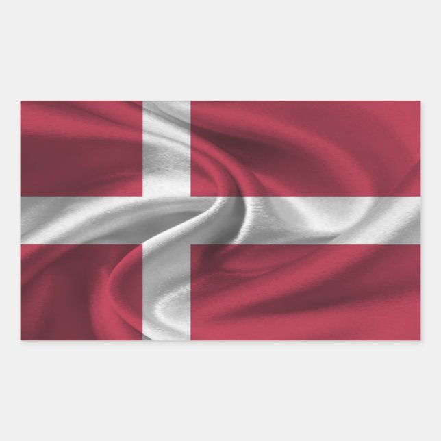 Denmark Flag Sticker (Front)