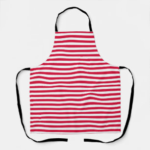 Denmark flag stripes country colour pattern red wh apron