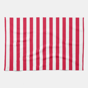 Denmark flag stripes country colour pattern red wh kitchen towel