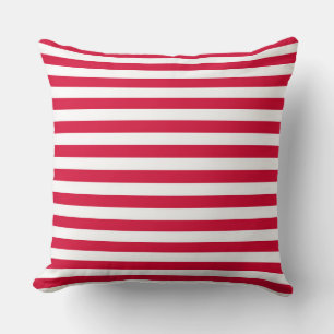 Denmark flag stripes country colour pattern red wh throw pillow