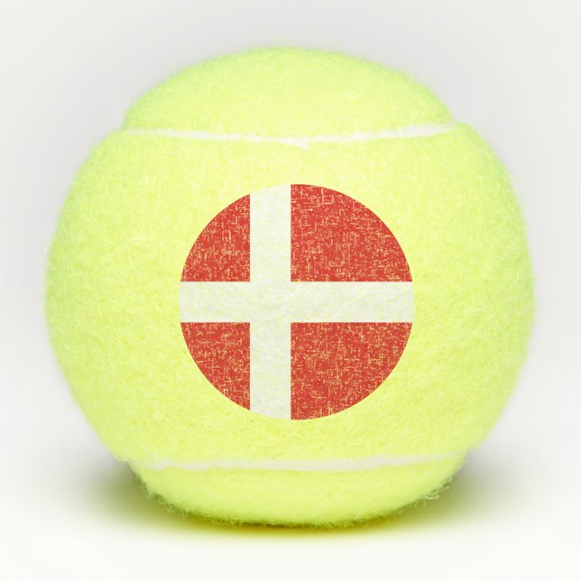 Denmark flag tennis balls (Front)