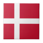 Denmark Flag Tile<br><div class="desc">Patriotic flag of Denmark.</div>