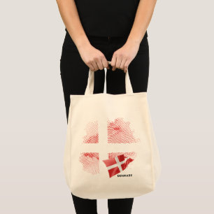 Denmark flag tote bag