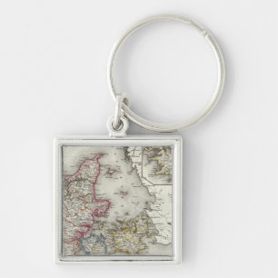 Denmark, Germany Keychain