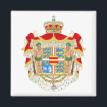 Denmark Greater Coat of Arms Magnet<br><div class="desc">Denmark Greater Coat of Arms

Image author Sodacan
https://commons.wikimedia.org/wiki/User:Sodacan</div>