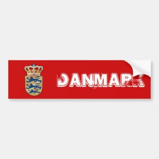 Denmark logo badge coat of arms royal crest bumper sticker