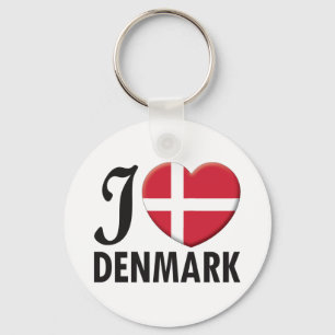 Denmark Love Keychain