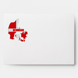 Denmark map envelope
