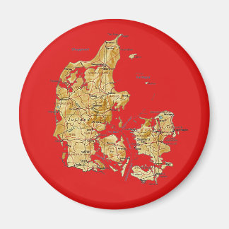 Denmark Map Magnet