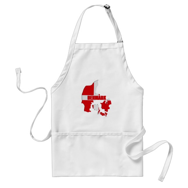Denmark map standard apron (Front)