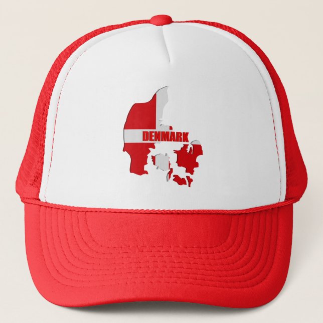 Denmark map trucker hat (Front)