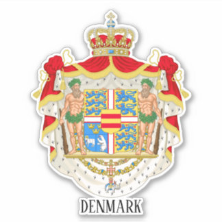 Denmark National Coat Of Arms Patriotic