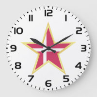 Denmark National Flag Star Shape