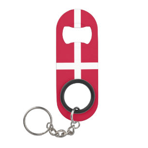 Denmark National Pride Patriotic Keychain Bottle Opener