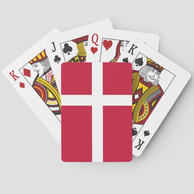 Denmark National World Flag Playing Cards (Back)
