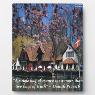 Denmark Photo & Famous Proverb Plaque