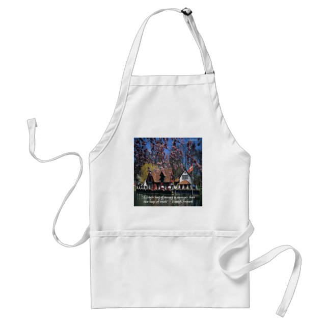 Denmark Photo & Famous Proverb Standard Apron (Front)