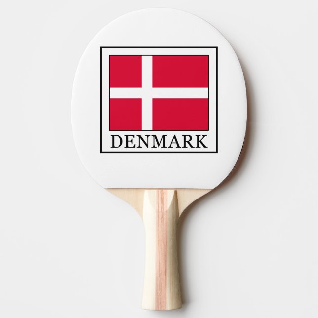 Denmark Ping Pong Paddle (Front)